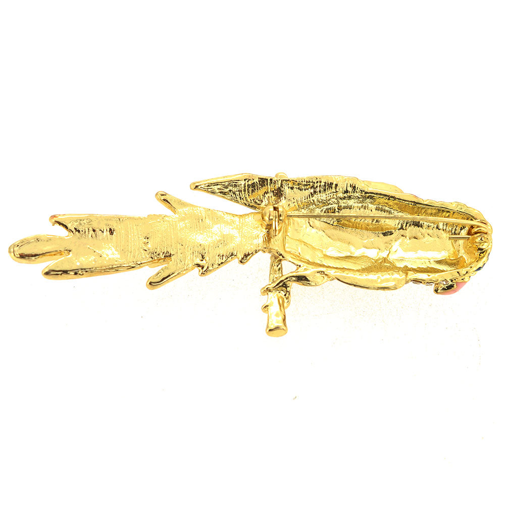 Multicolor Enamel Parrot Pin Brooch