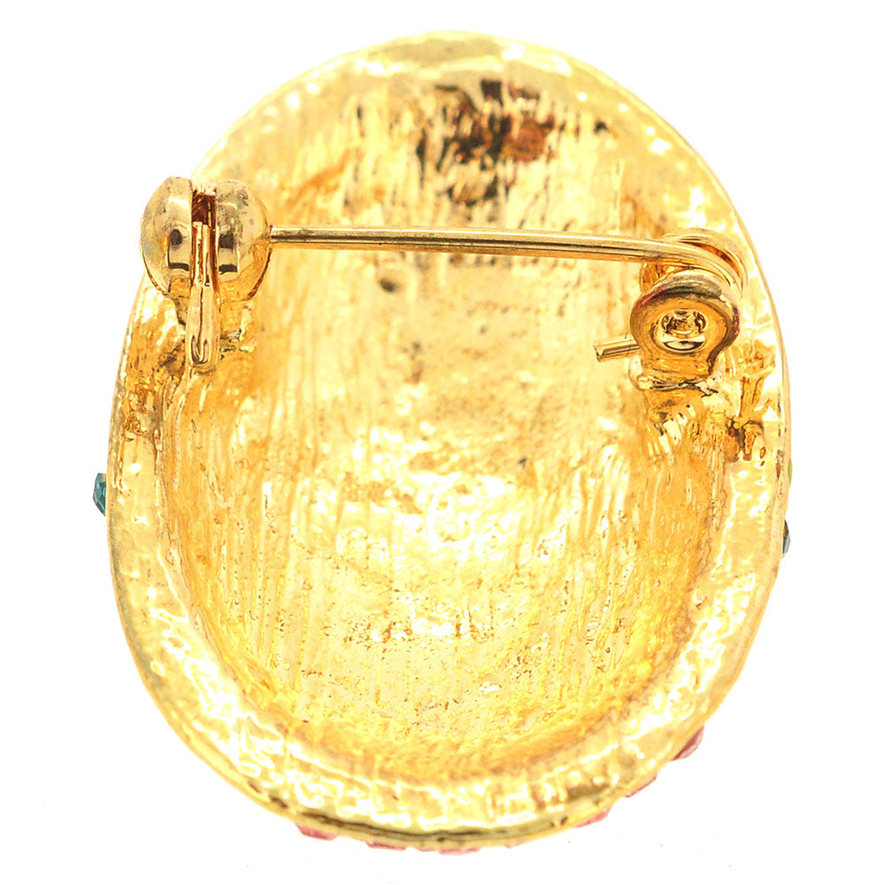 Erinite Easter Egg Crystal Pin Brooch