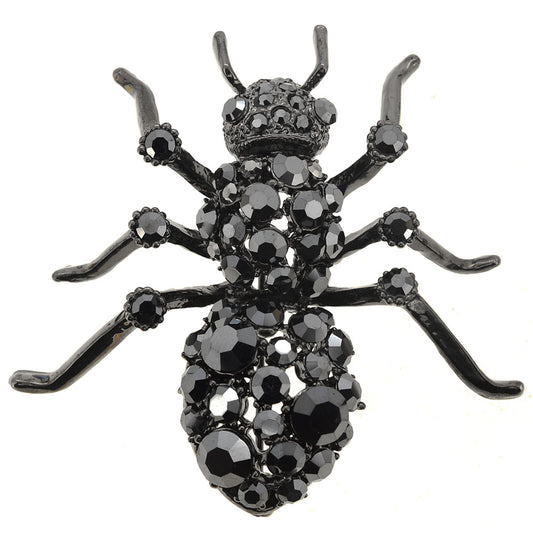 Black Ant Bug Pin Brooch