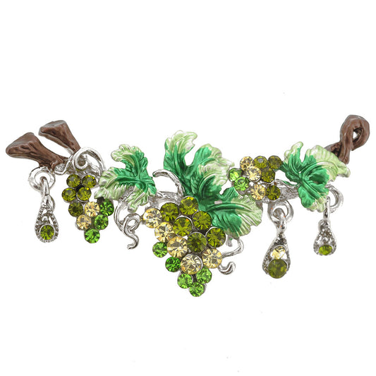 Green Grapes Pin Brooch