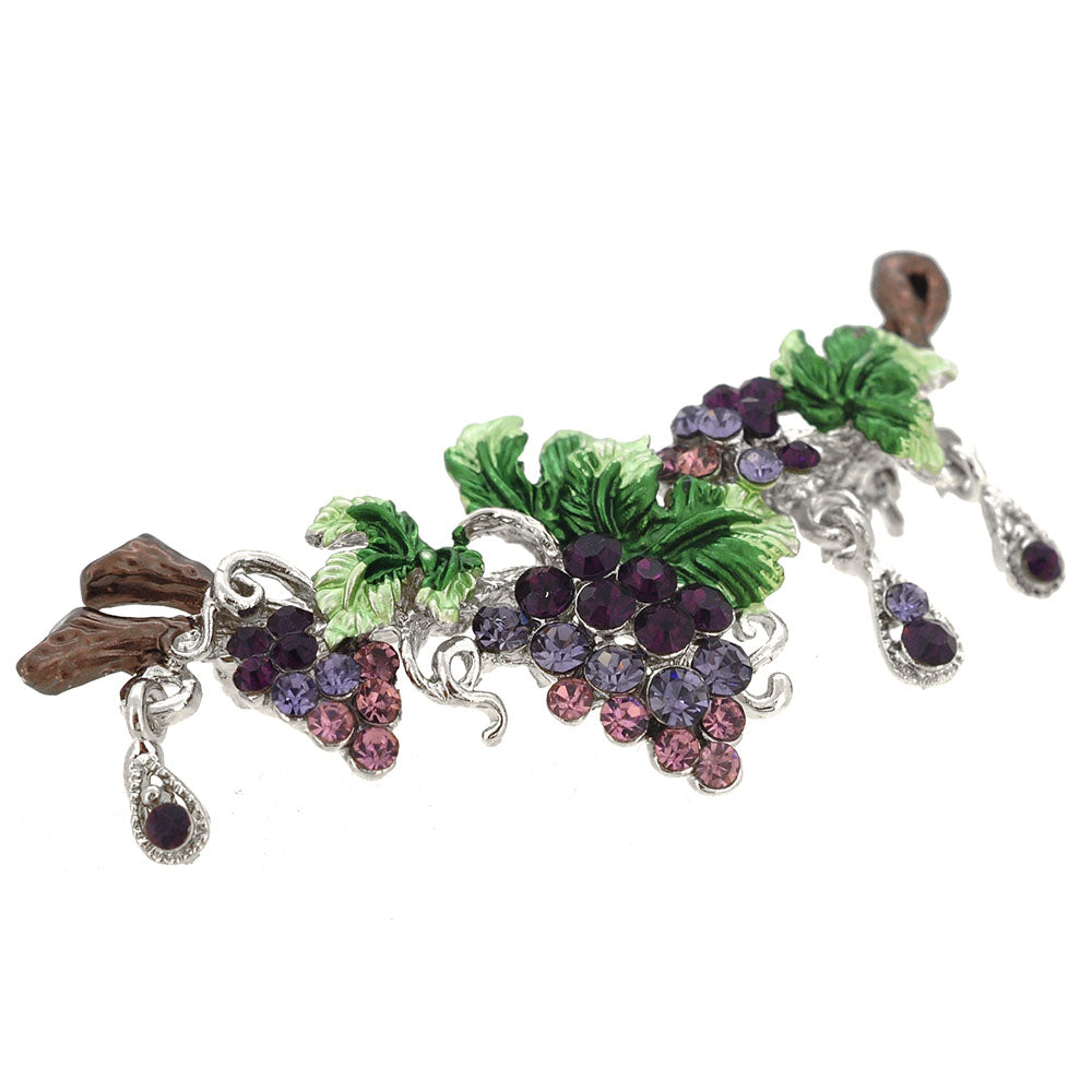 Purple Grapes Pin Brooch