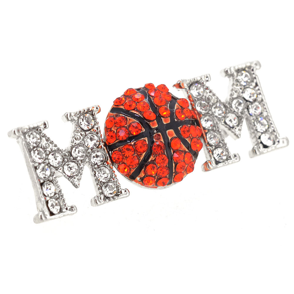 Basketball Mom Brooch Pin