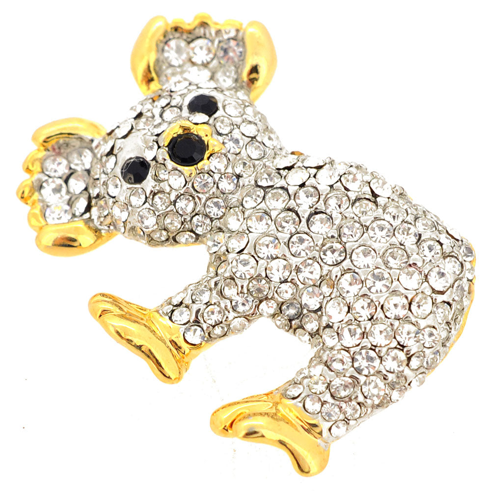 Crystal Koala Pin Brooch