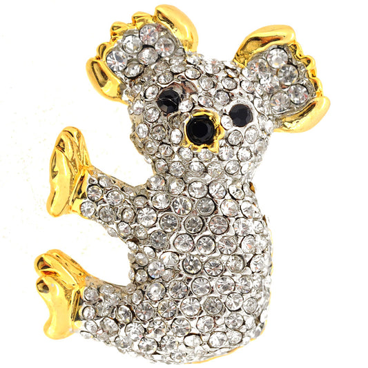 Crystal Koala Pin Brooch