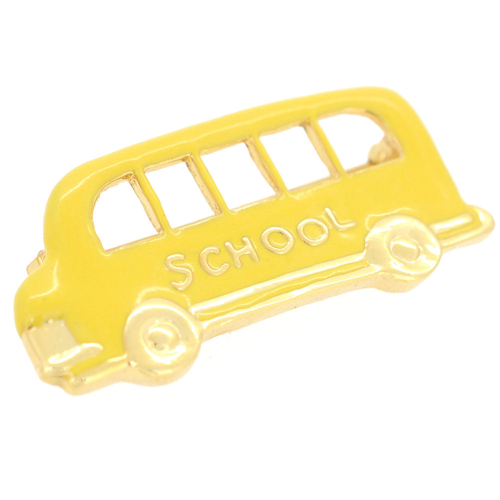Teacher's School Bus Brooch