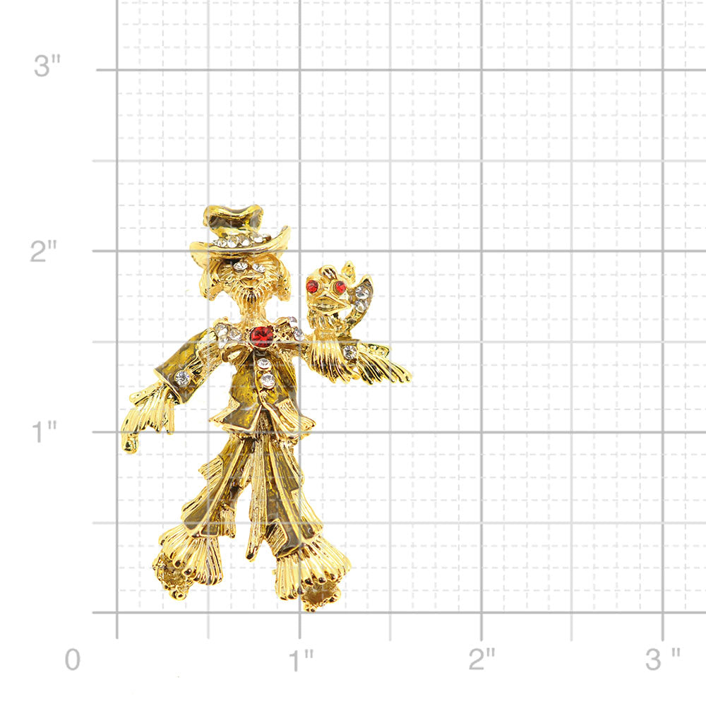 Scarecrow Pin Brooch