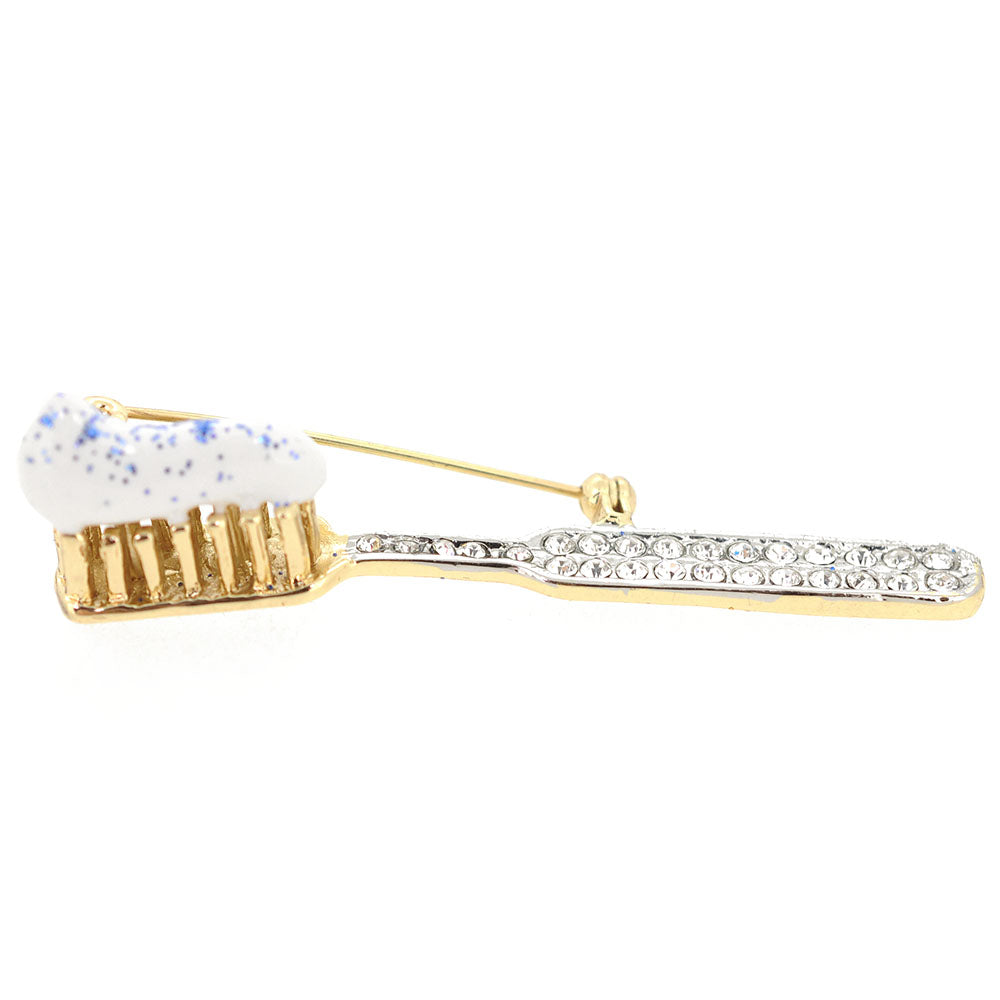 Special Toothpaste And Toothbrush Brooch