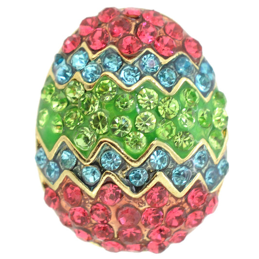 Multicolor Easter Egg Brooch
