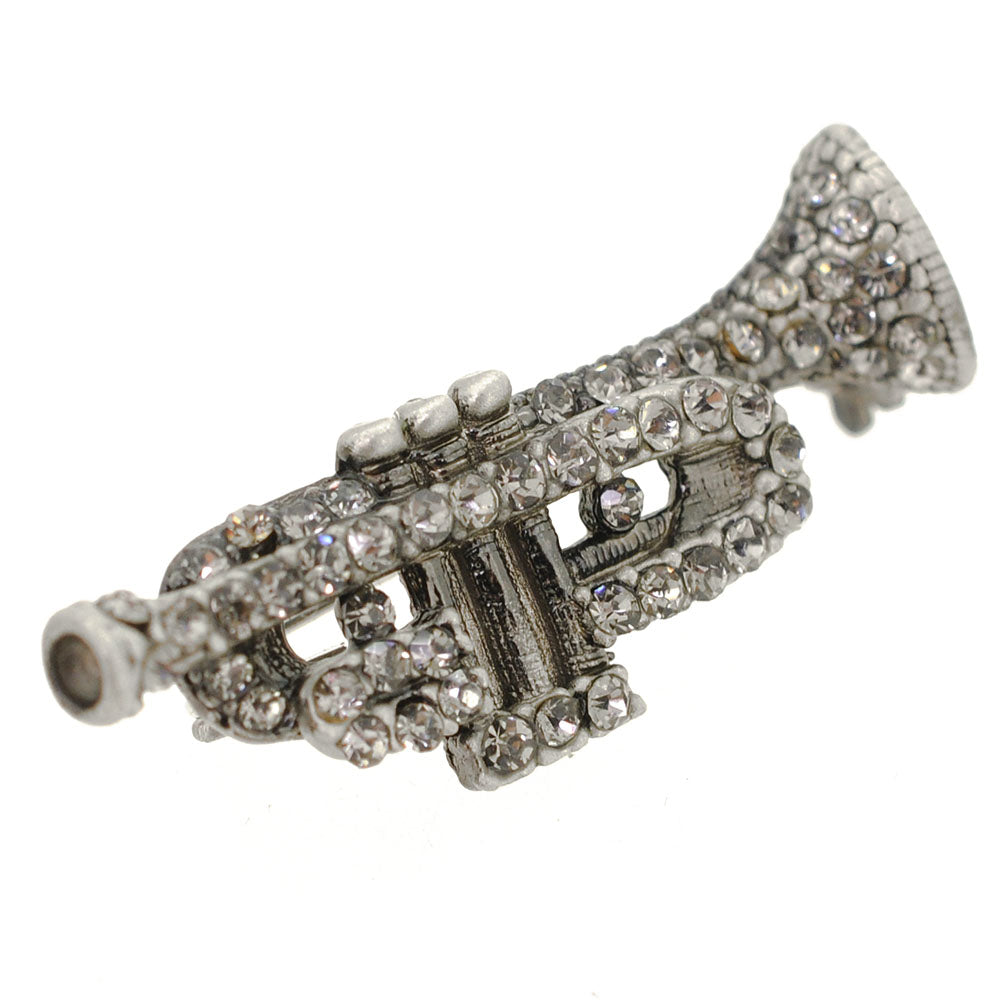 Black Trumpet Pin Brooch