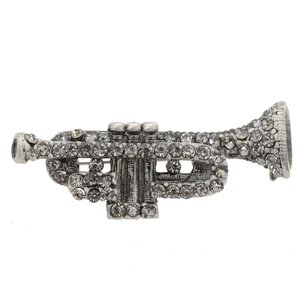 Black Trumpet Pin Brooch