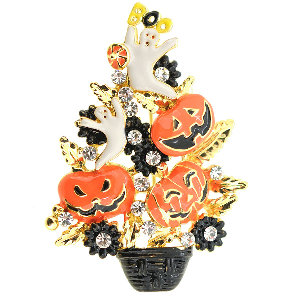 Halloween Spooky Tree Brooch