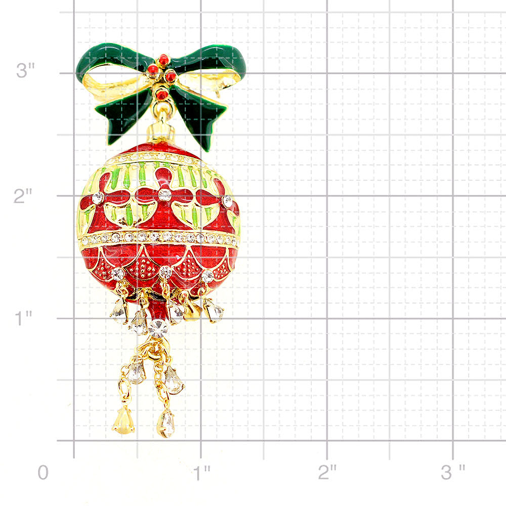 Christmas Tree Ornament Pin Brooch