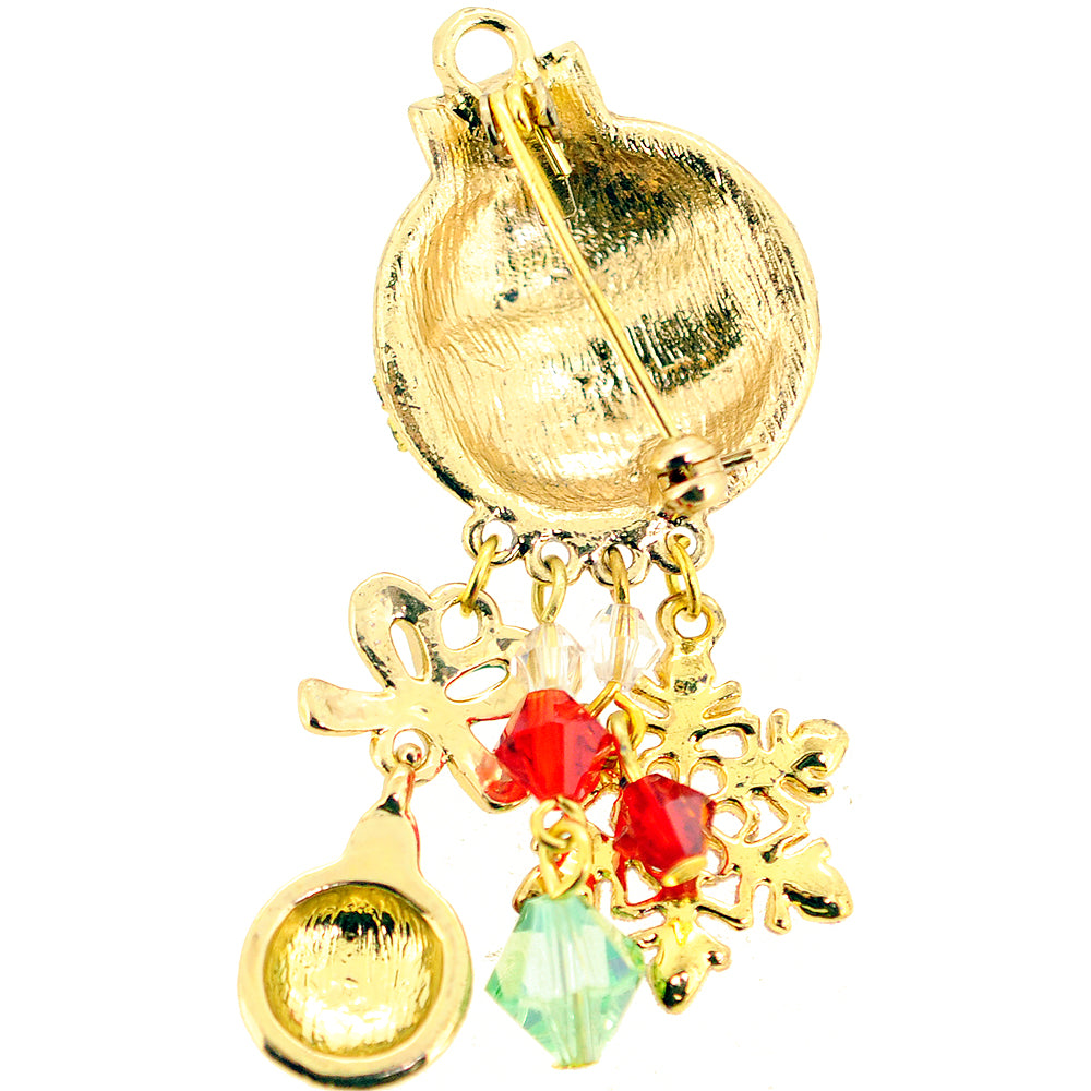 Christmas Charm Ornament Pin Brooch