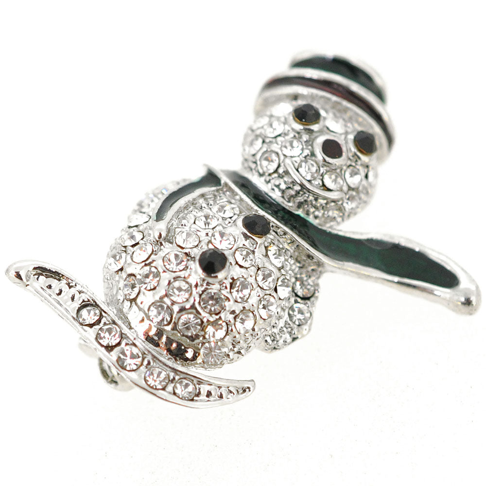Christmas Snowman Pin Brooch