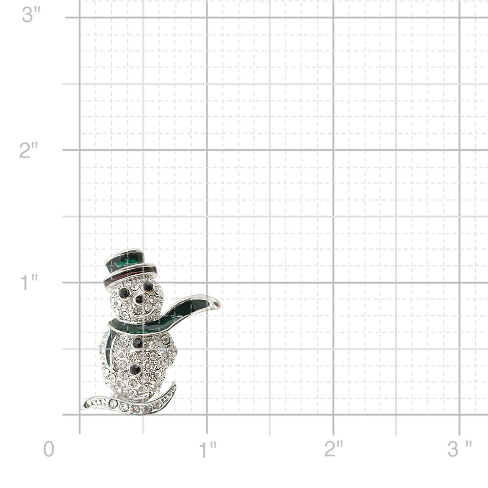 Christmas Snowman Pin Brooch