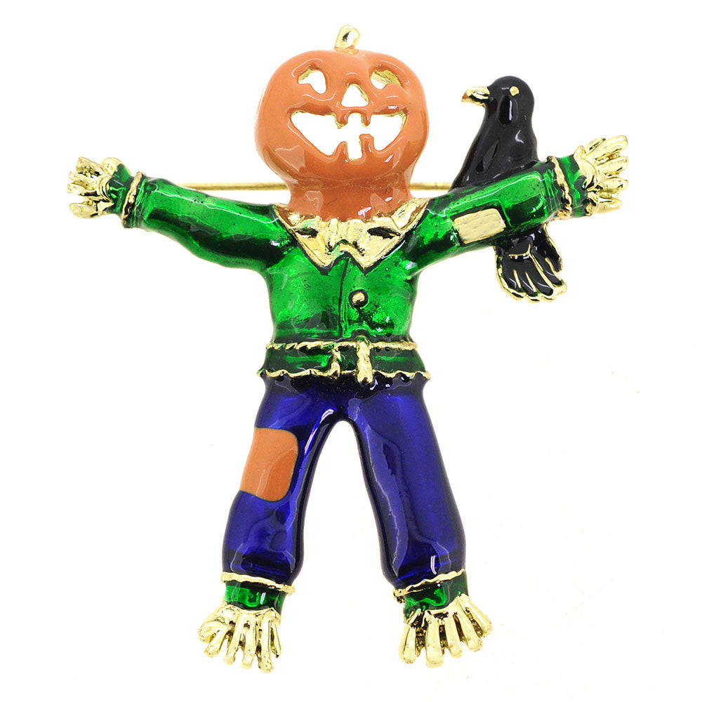 Halloween Scarecrow Pin Brooch