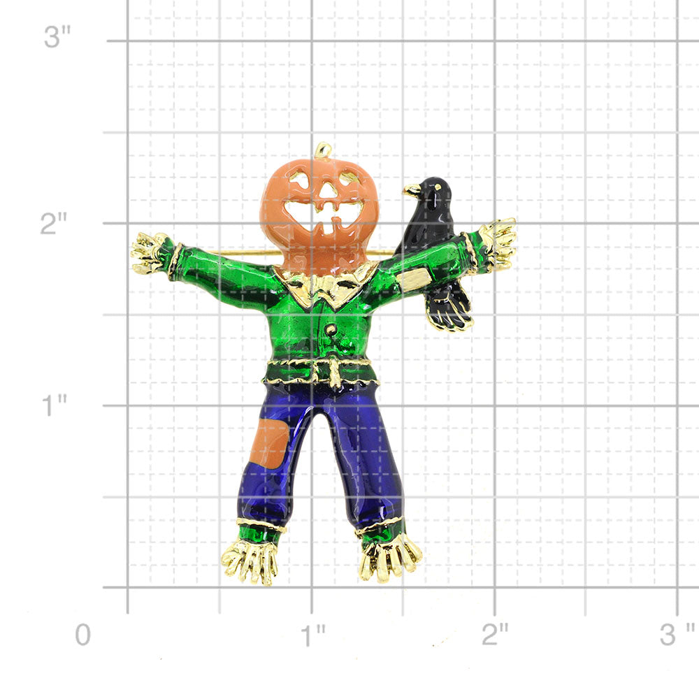 Halloween Scarecrow Pin Brooch