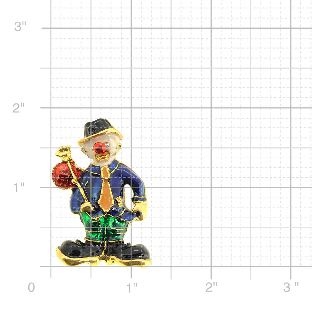 Hobo Birthday Clown Brooch