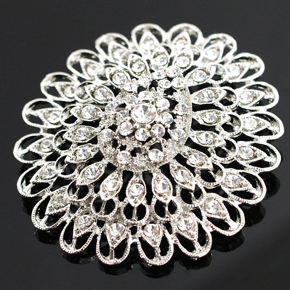 Large Marquis Wedding Brooch Pin