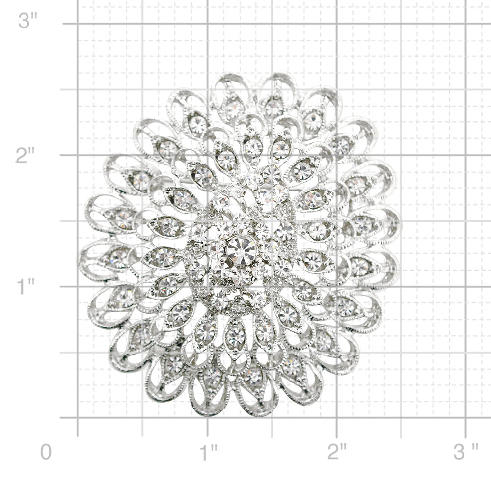 Large Marquis Wedding Brooch Pin