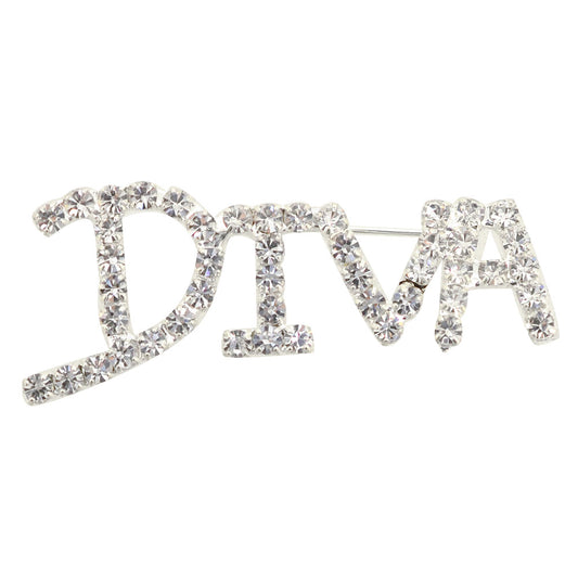 Silver Pixel DIVA Brooch Pin