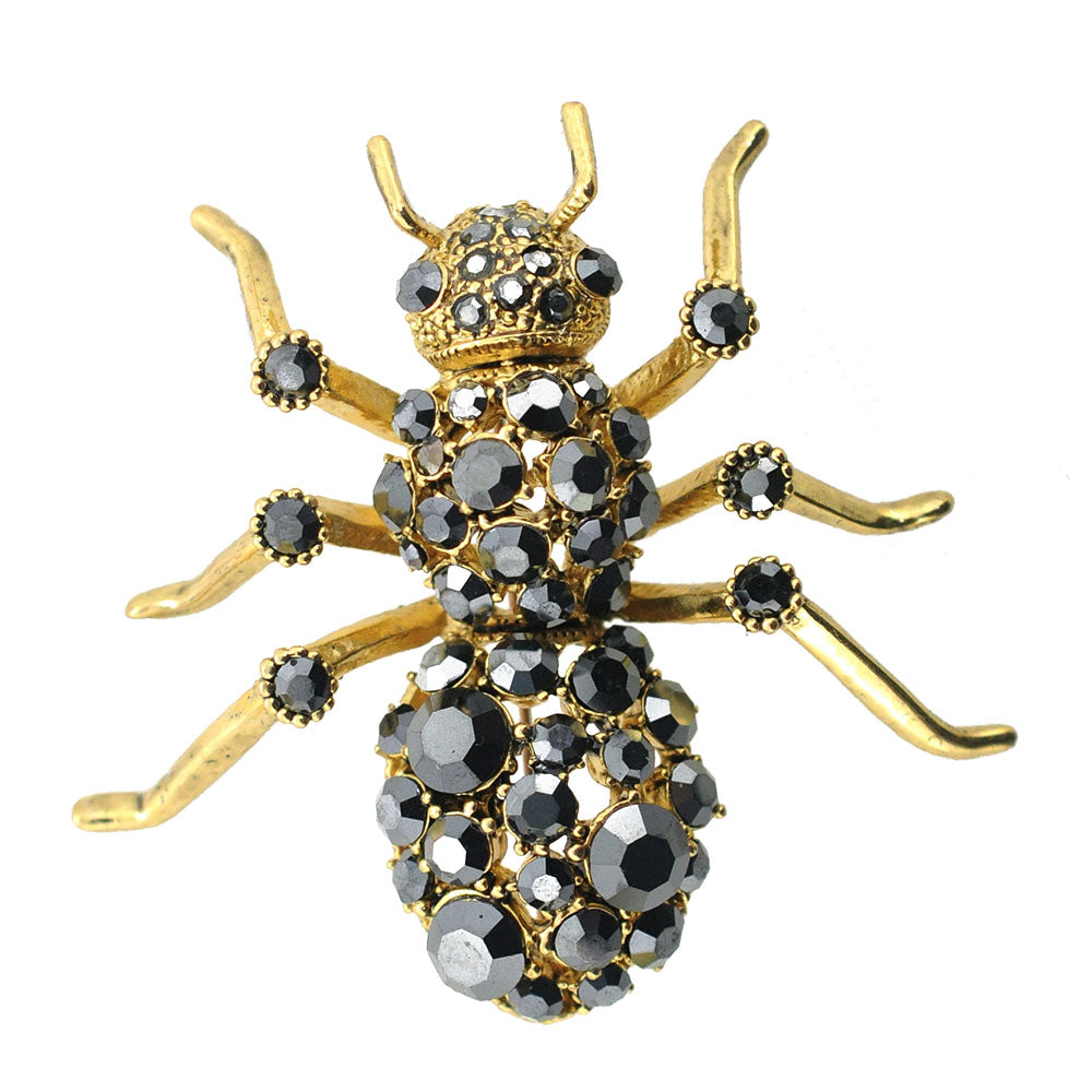 Golden Ant Bug Pin Brooch