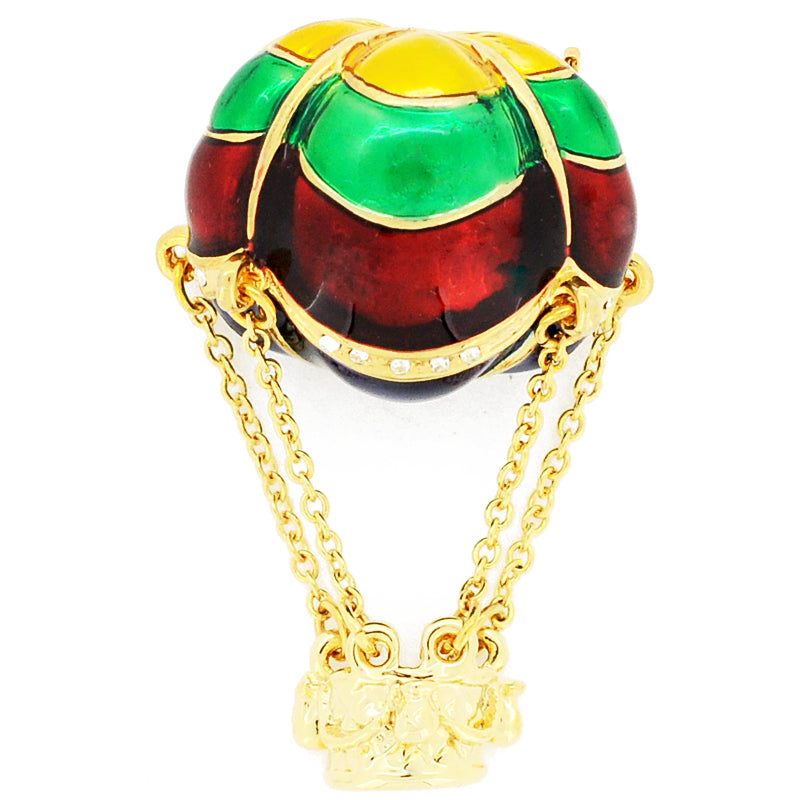 Multicolor Hot Balloon Swarovski Crystal Pin Brooch