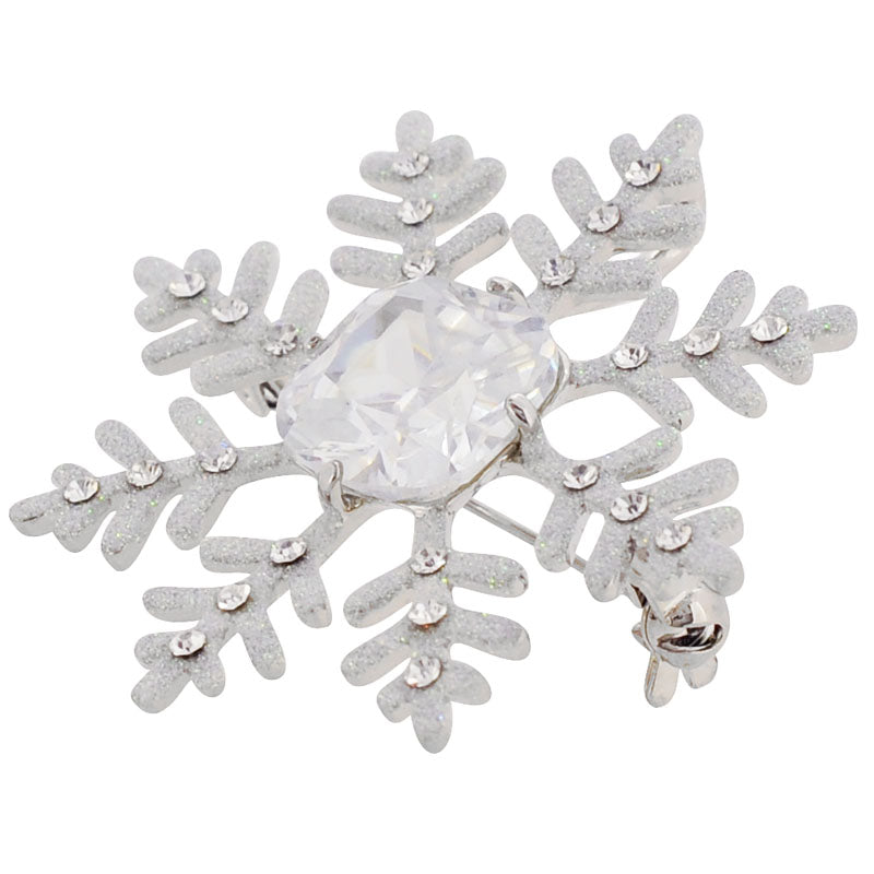 Snowflake Pin Swarovski Crystal Christmas Pin Brooch And Pendant
