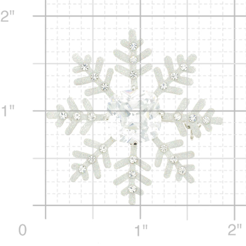 Snowflake Pin Swarovski Crystal Christmas Pin Brooch And Pendant