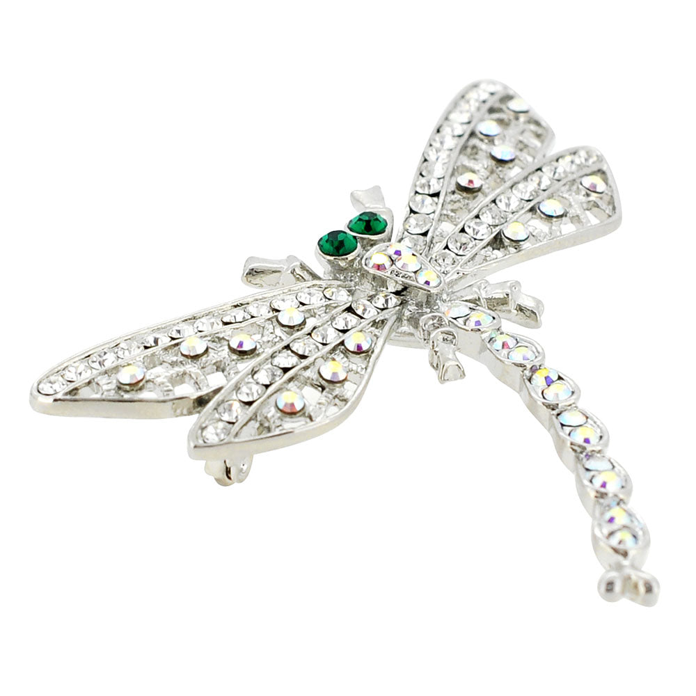 Crystal Dragonfly Pin Brooch And Pendant