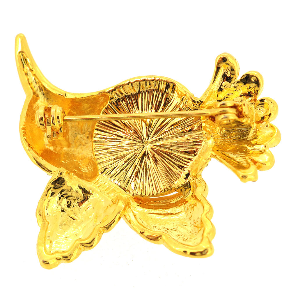 Yellow Green Hummingbird Swarovski Crystal Pin Brooch