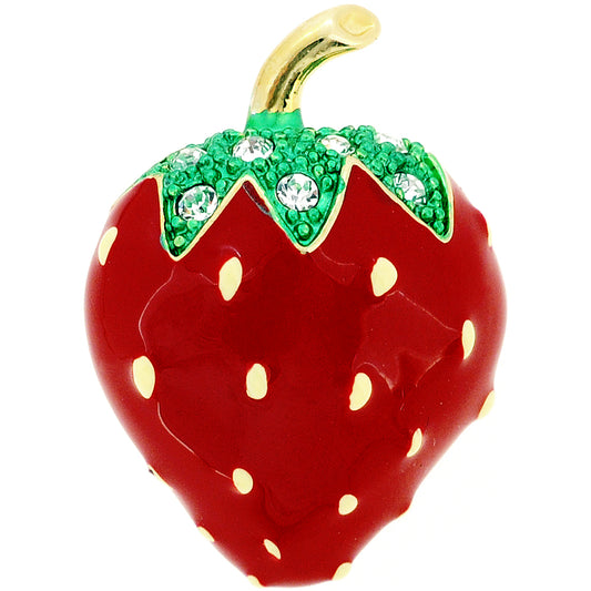 Red Strawberry Lapel Pin