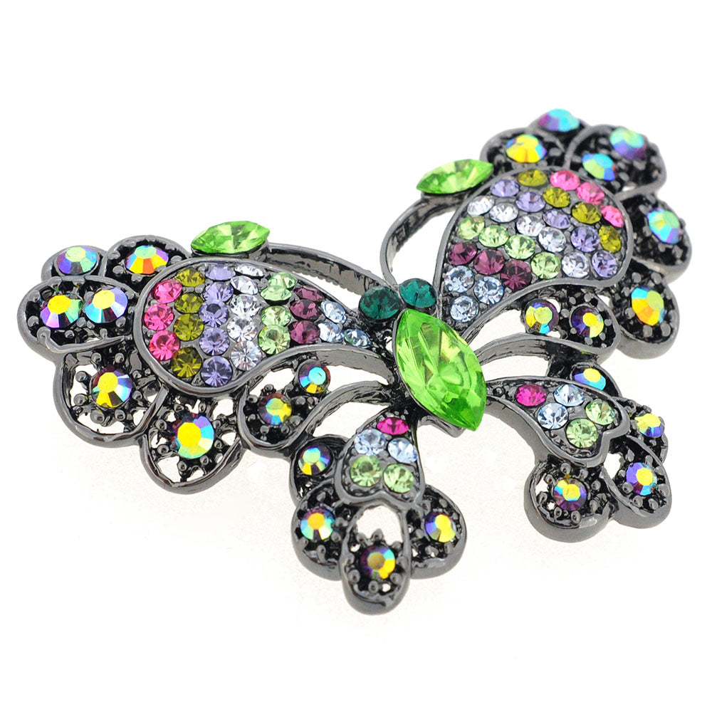 Multicolor Butterfly Brooch Pin