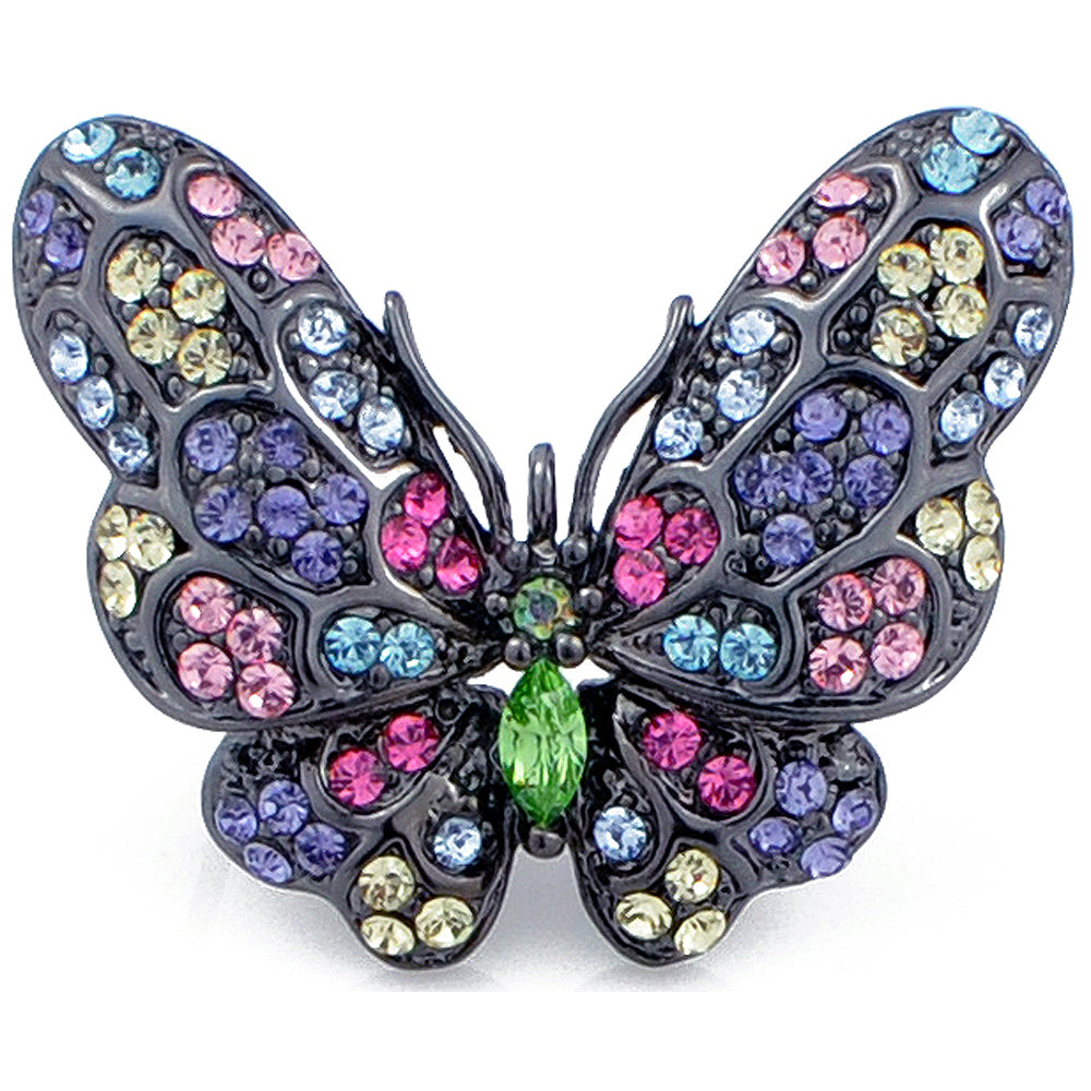Multicolor Butterfly Brooch Pin