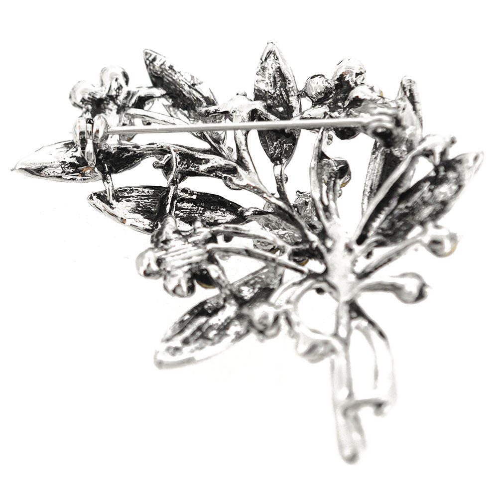 Amethyst Purple Flower Bouquet Brooch & Pendant