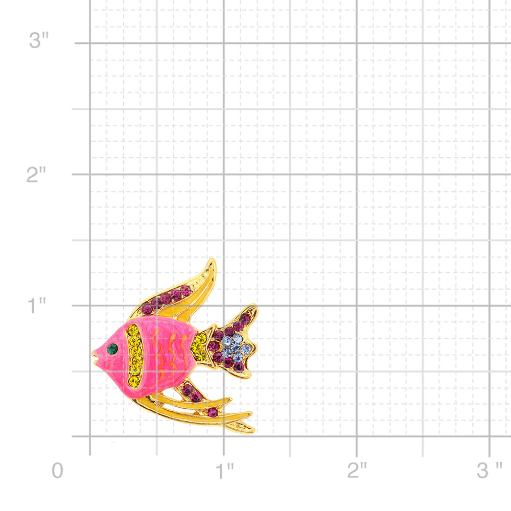 Pink Fish Brooch Pin