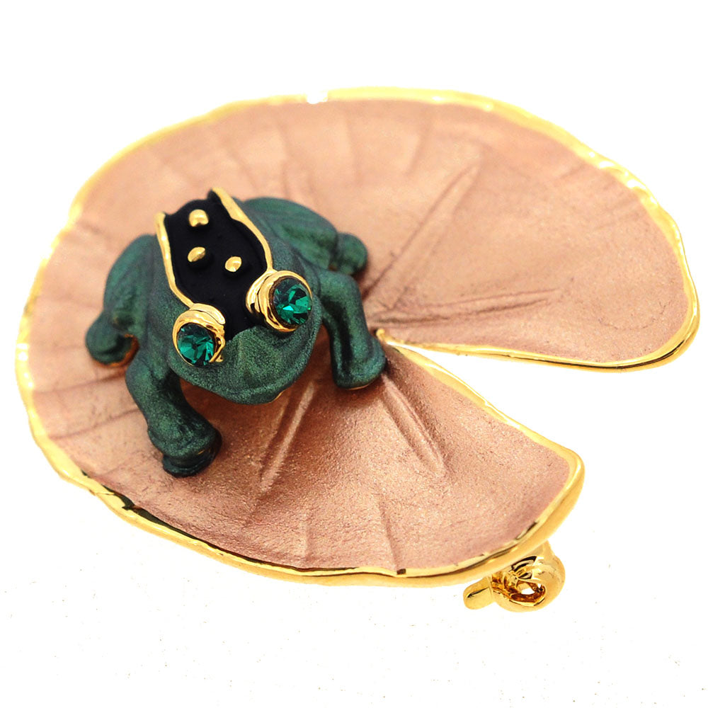 Green Frog Lapel Pin