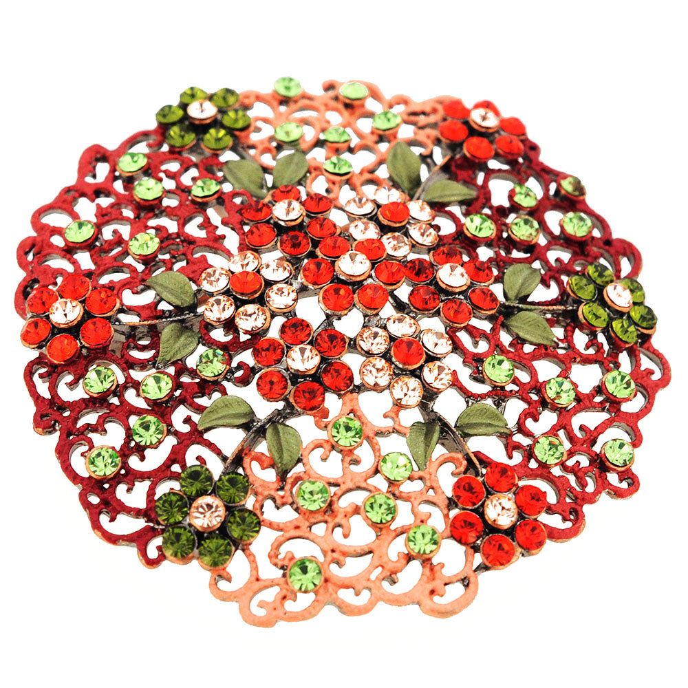 Multicolor Flower Wedding Brooch Pin And Pendant