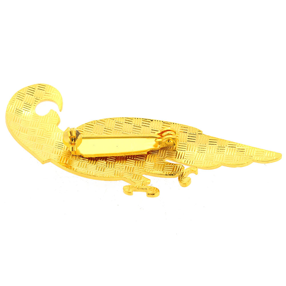 Multicolor Enamel Parrot  Bird Brooches Pins