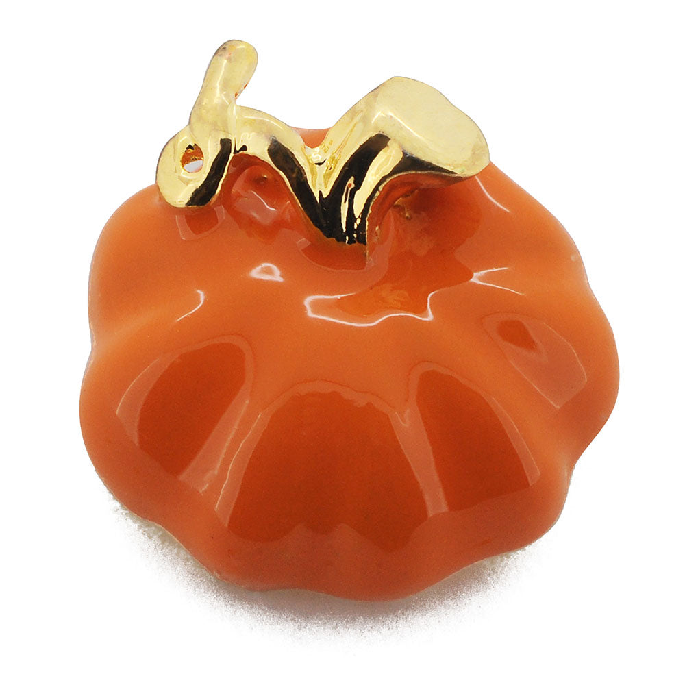 Enamel Fall Pumpkin Halloween Pin Brooch