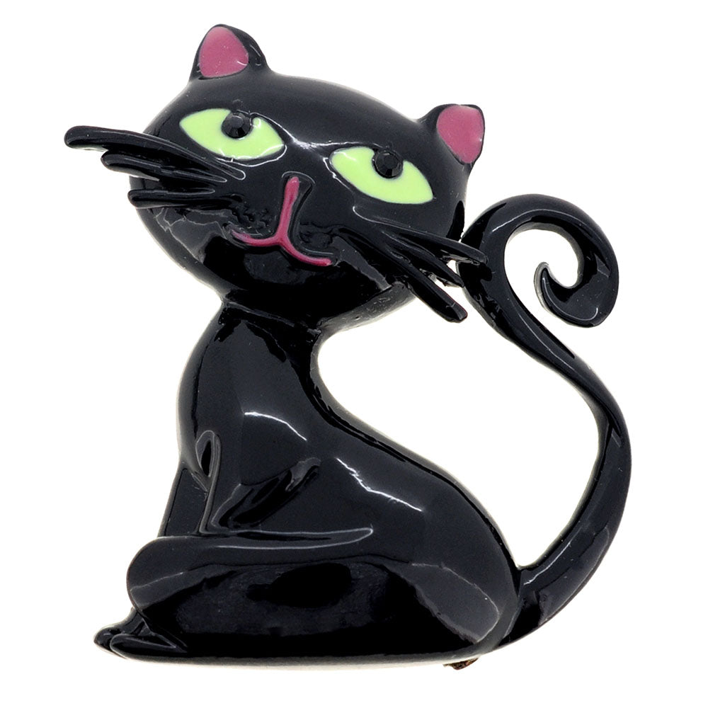 Black Cat Halloween Pin Brooch