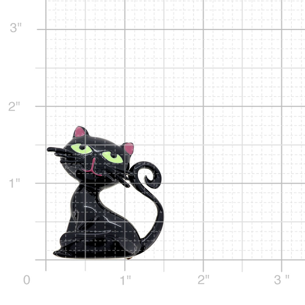 Black Cat Halloween Pin Brooch