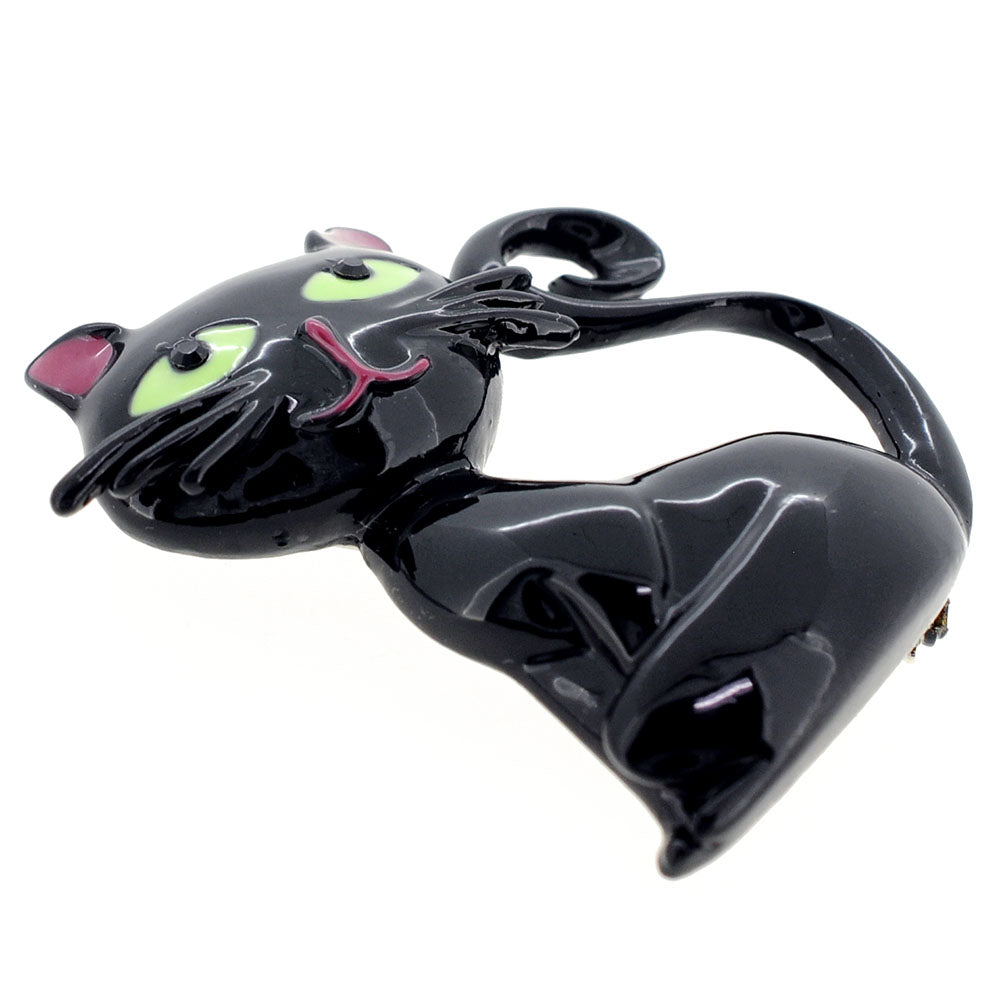 Black Cat Halloween Pin Brooch
