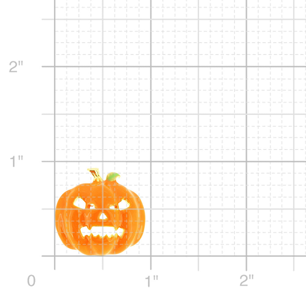 Enamel Halloween Pumpkin Brooch Pin