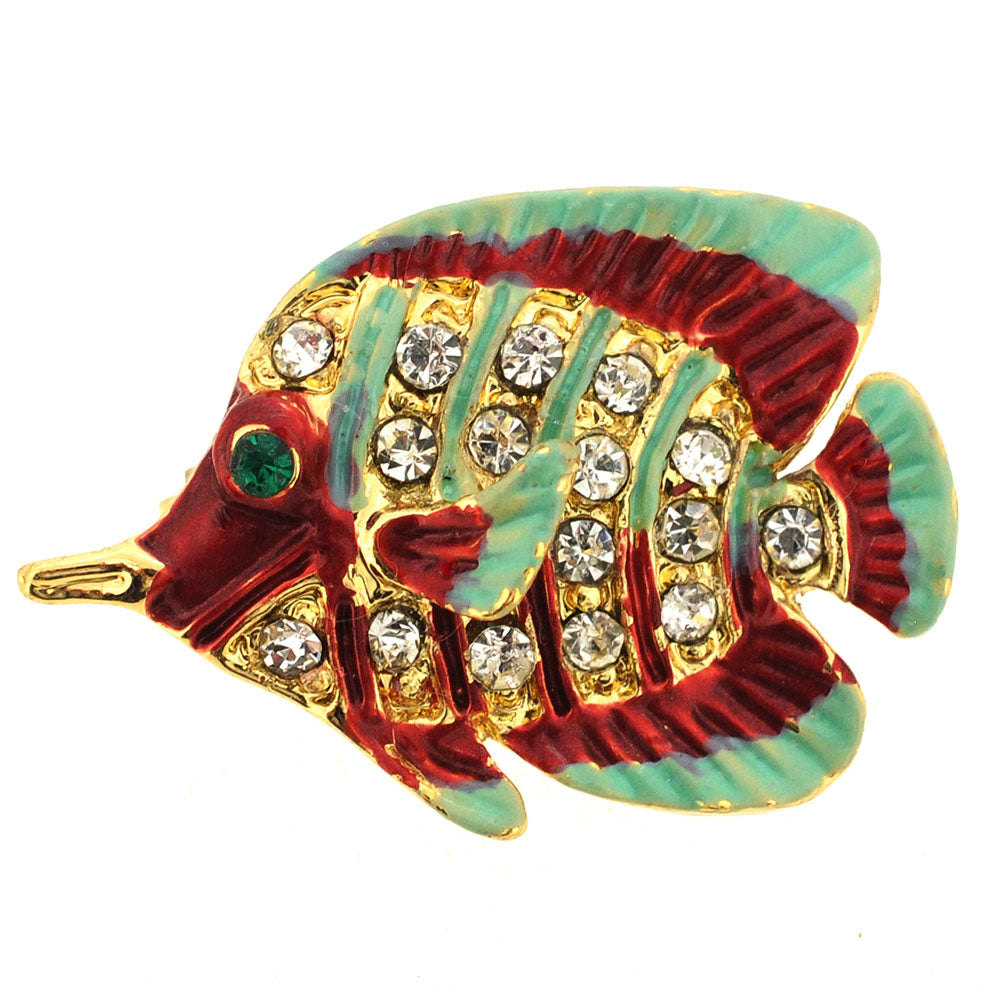 Multicolor Fish Pin Brooch