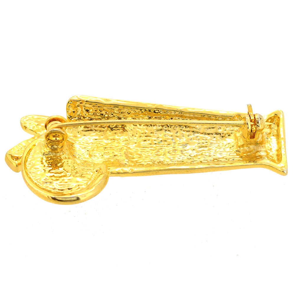 Yellow Cocktail Brooch Pin