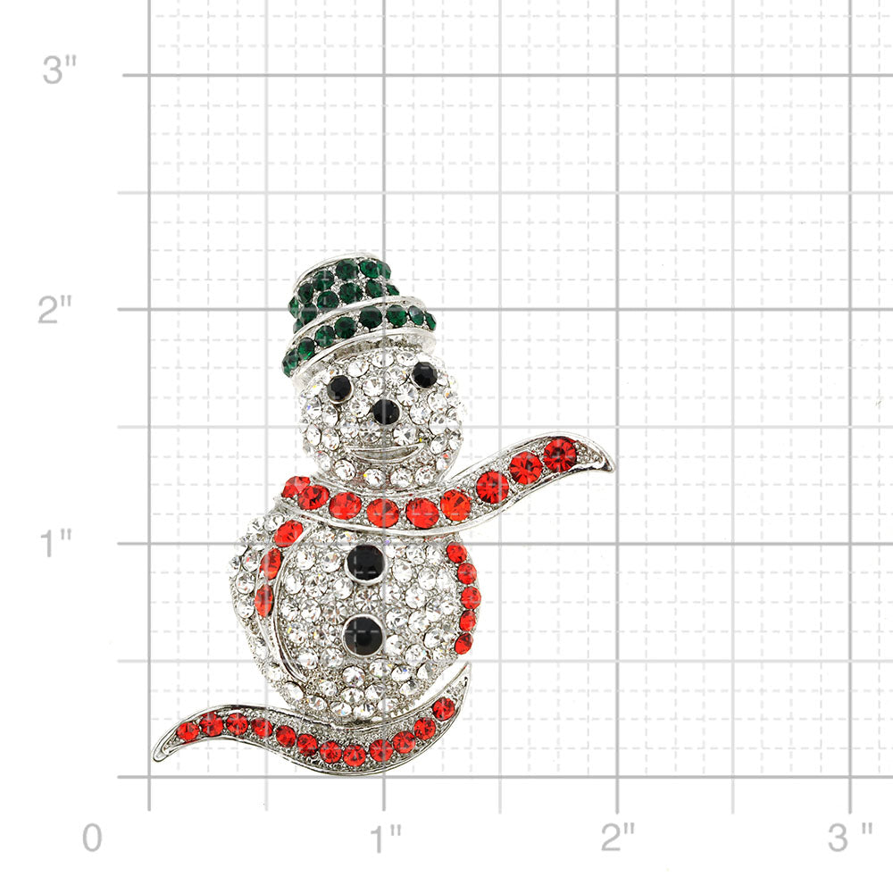 Christmas Snowman Pin Christmas Brooch Pin