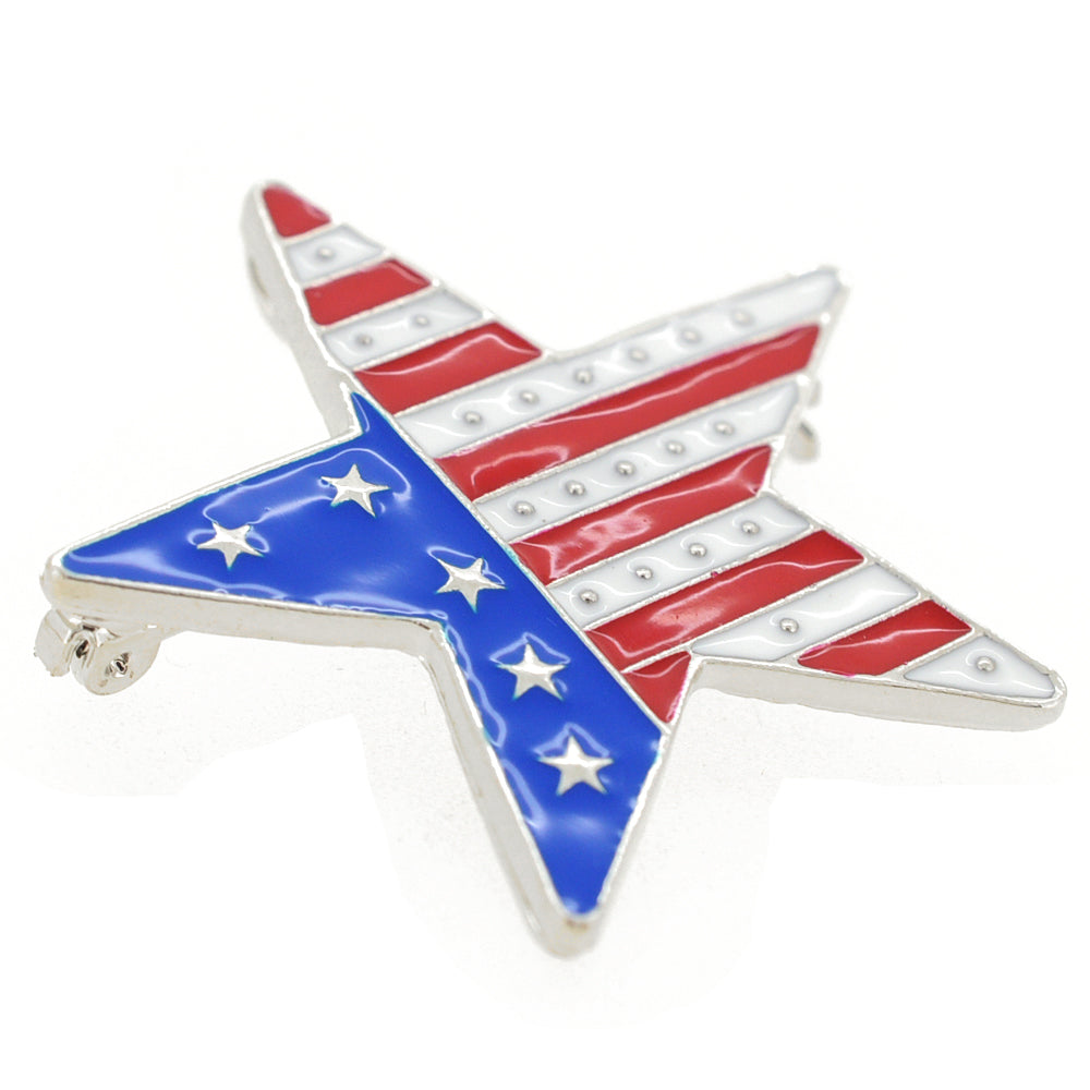 American Flag Star Patriotic Pin Brooch & Pendant