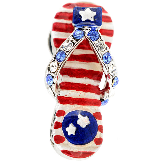 July 4th Flip-flop Lapel Pin
