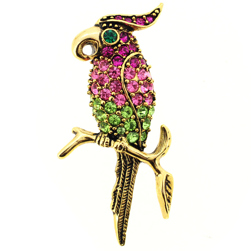 Pink Parrot Lapel Pin